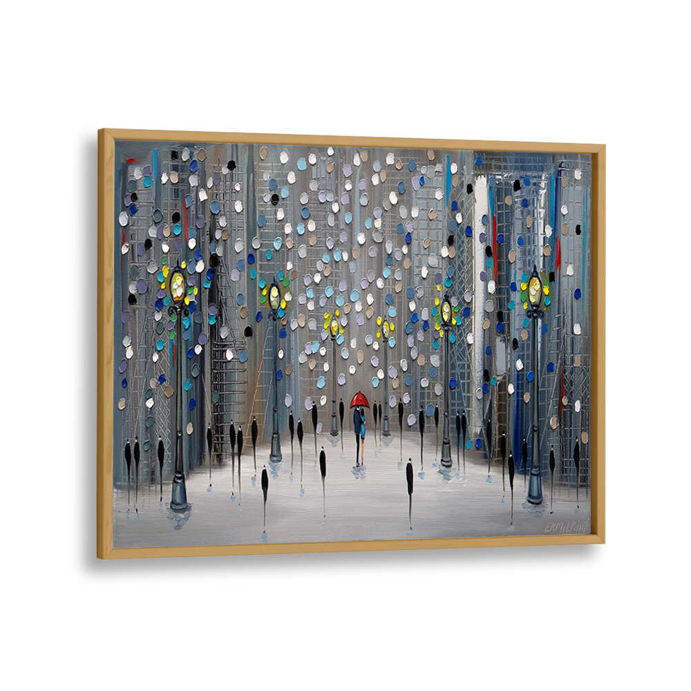 NIGHT CITY PARK , MODERN IMPRESSIONISM PAINTINGS