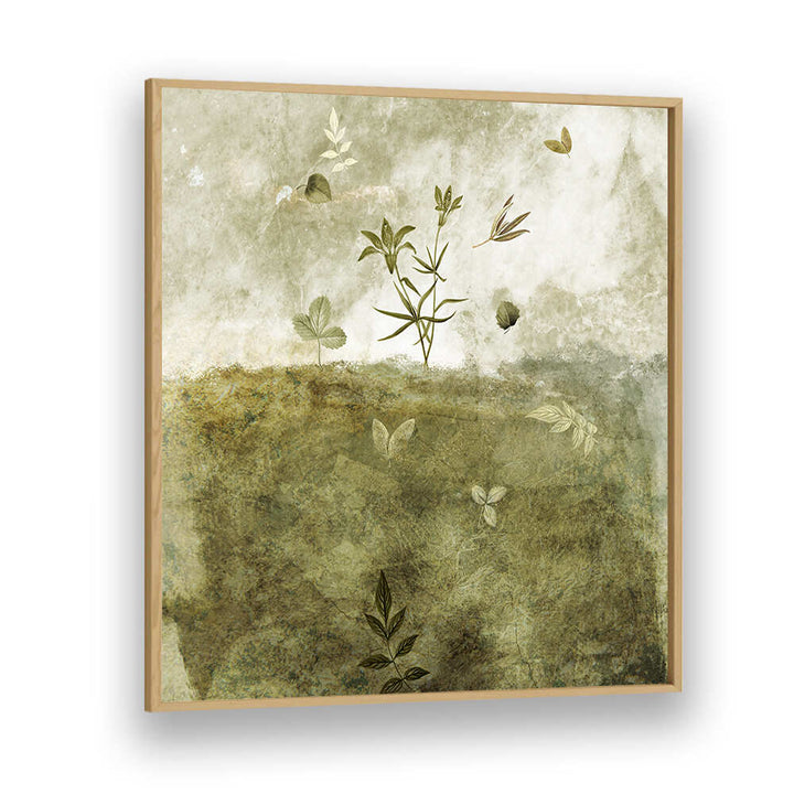 OLIVE , FLORAL FLOWER PAINTINGS