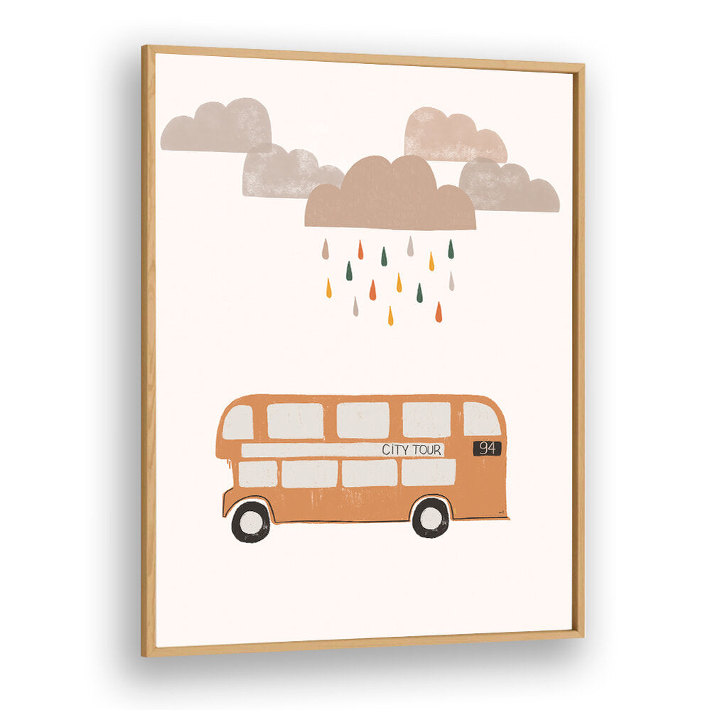 ORANGE BUS , KIDS ROOM PAINTINGS