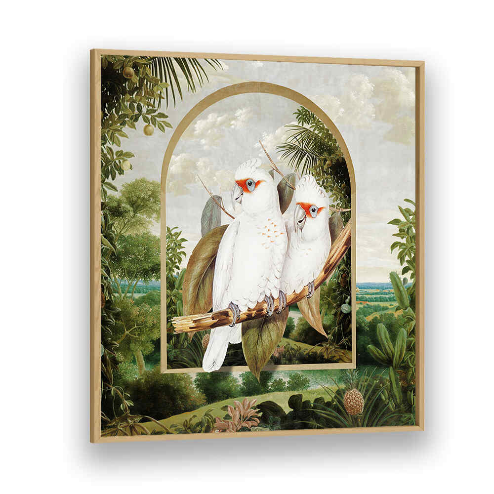 PARROTS' PARADISE II , ANIMAL PAINTINGS