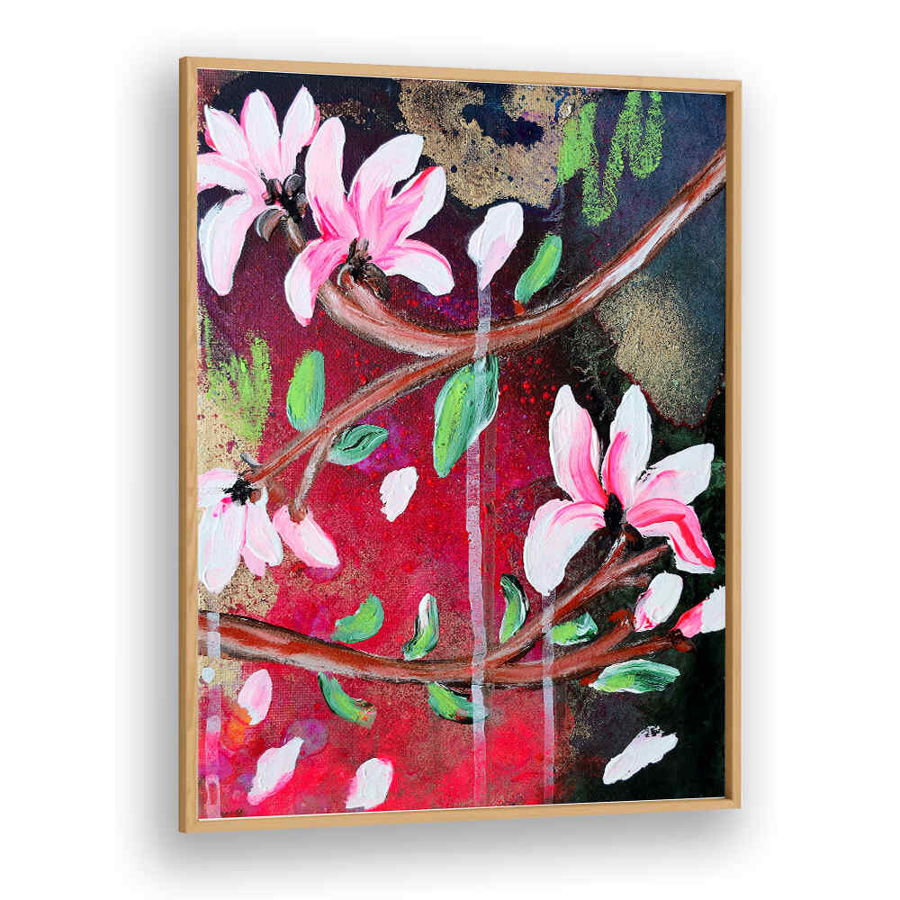 PETALS IN BLOOM , FLORAL FLOWER PAINTINGS
