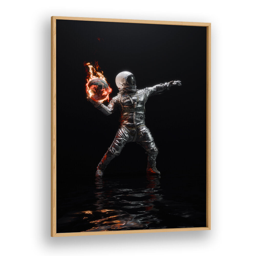 PLANET THROWER , SURREAL ART PRINTS