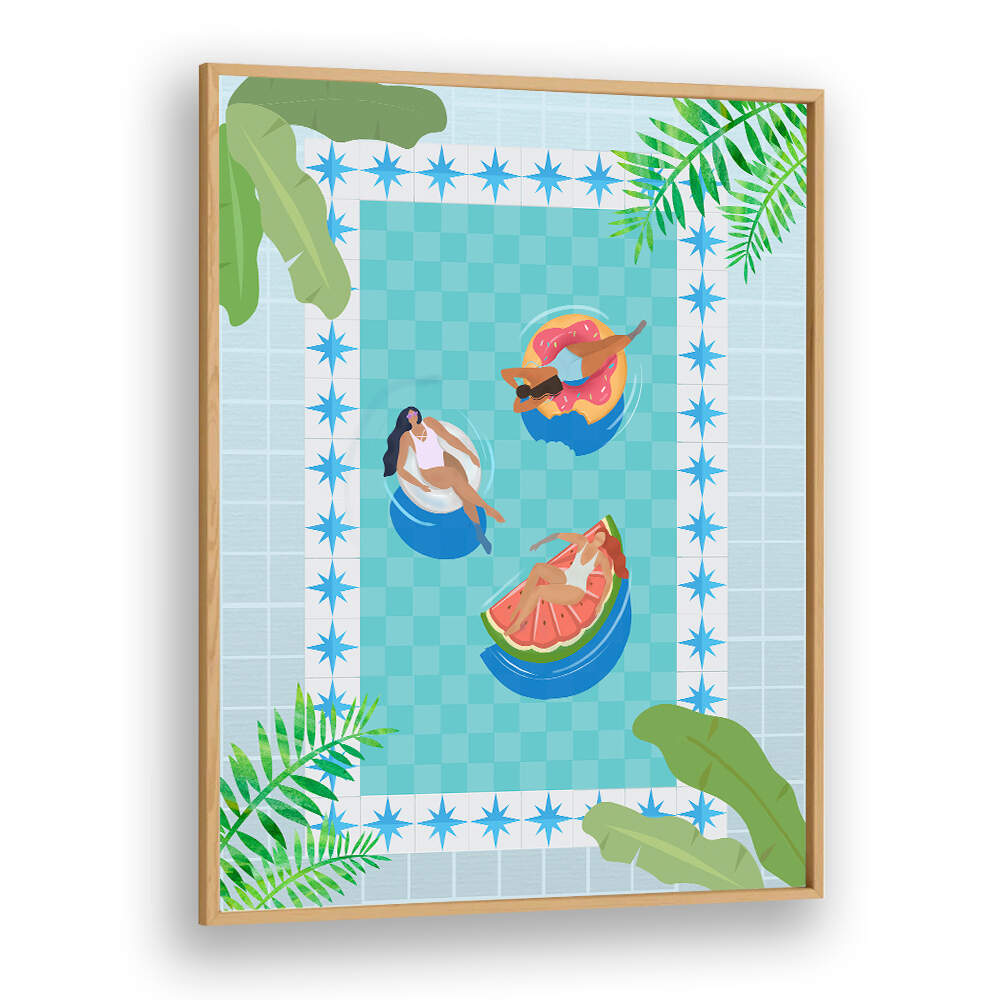 POOL PARTY , TRAVEL POSTERS