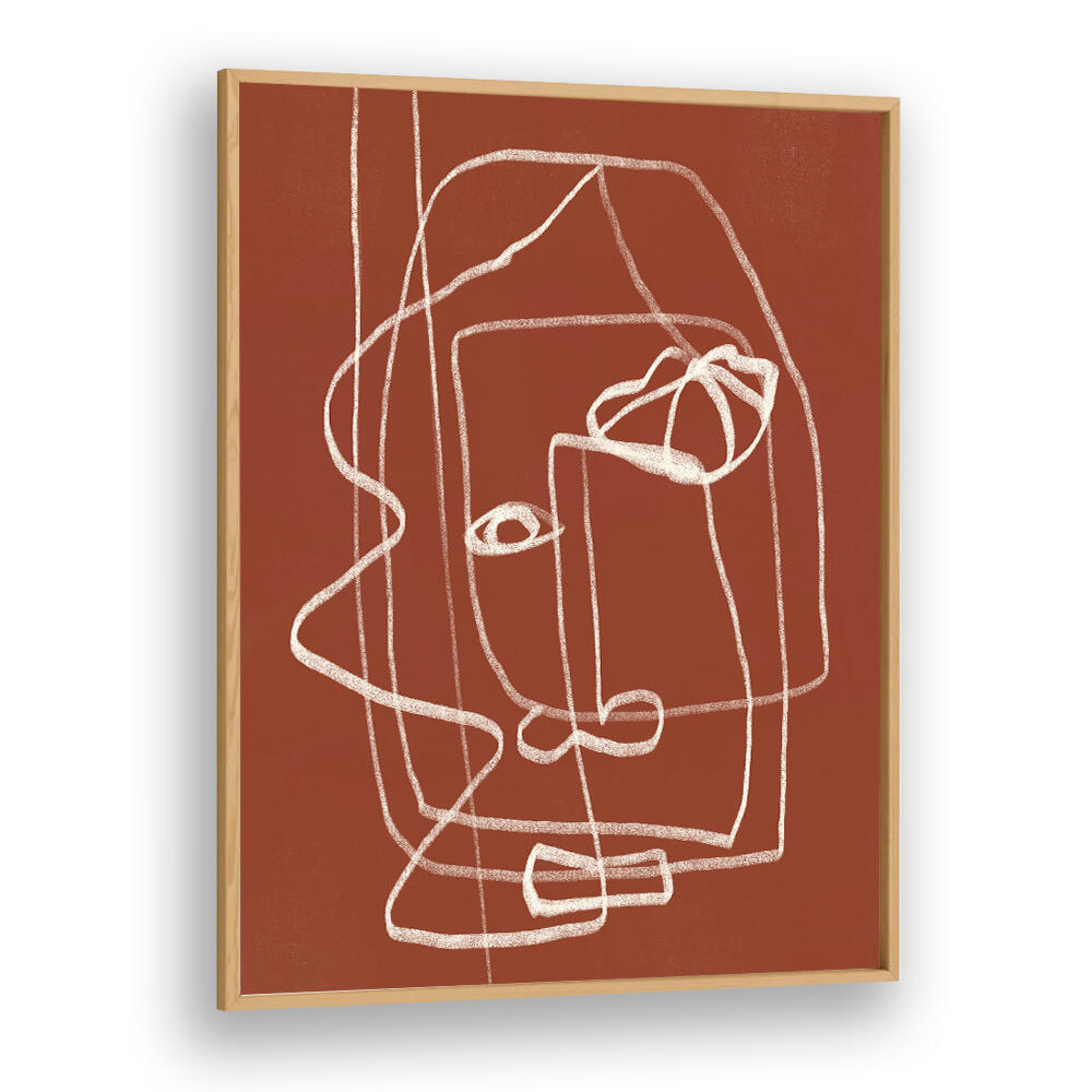 PORTRAIT TERRACOTTA , LINE ART PAINTINGS