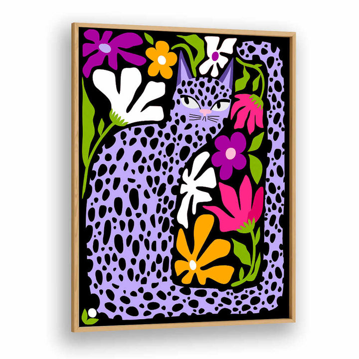 PURPLE CAT IN HIDING , FASHION POSTERS