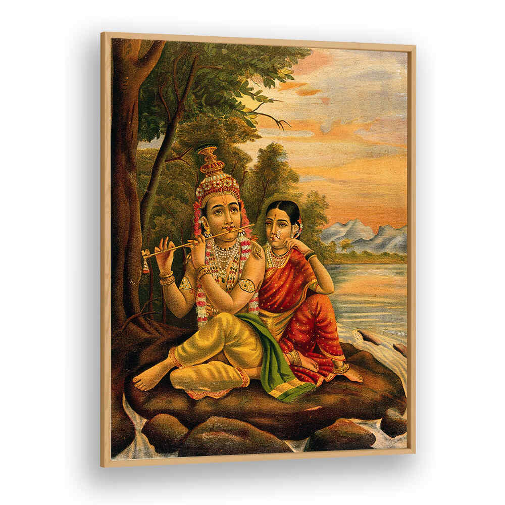 RADHA LISTENING TO KRISHNA'S FLUTE