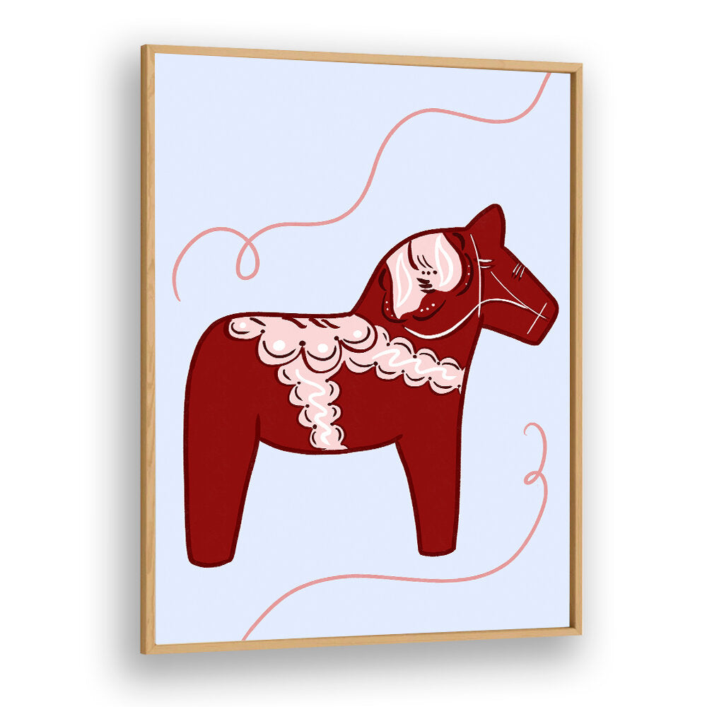 RED HORSE WHIMSY , KIDS ROOM PAINTINGS