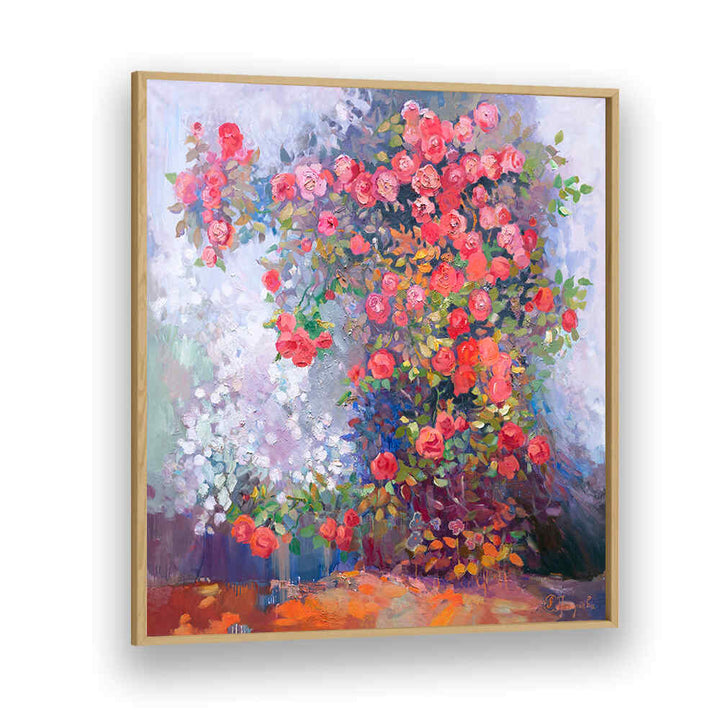 RED ROSES , FLORAL FLOWER PAINTINGS