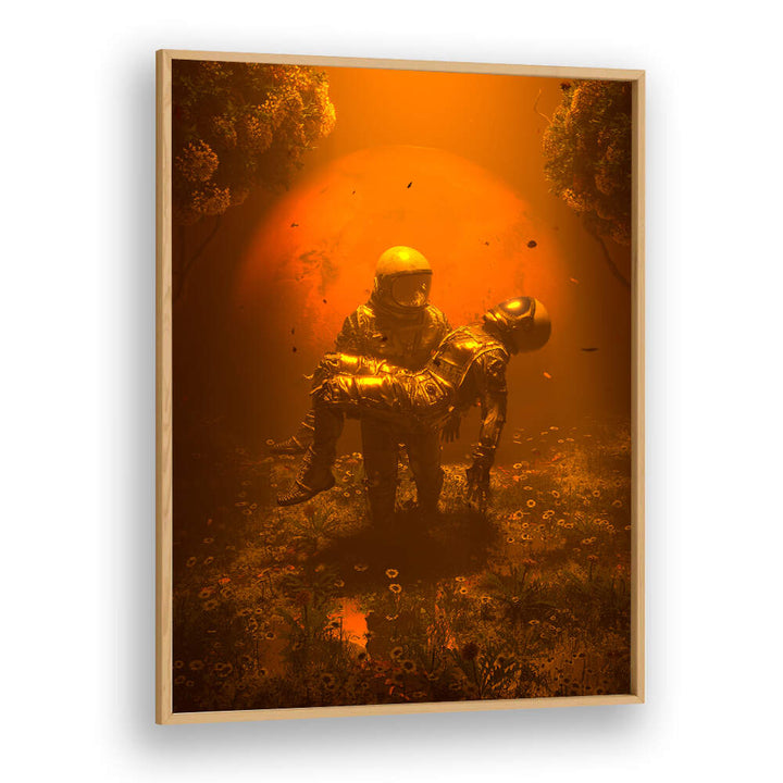 RED'S EMBRACE , SURREAL ART PRINTS