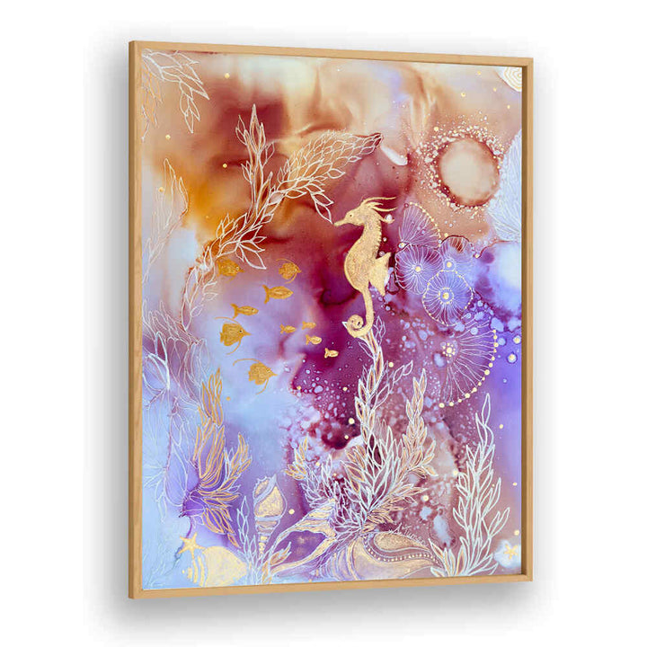 Serene Rose Quartz Reef Beach Paintings, capturing the beauty of coastal landscapes for your living space.