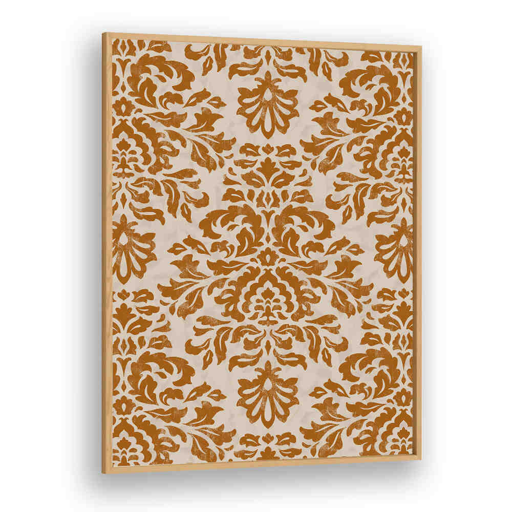 RUSTIC GOLD DAMASK PATTERN