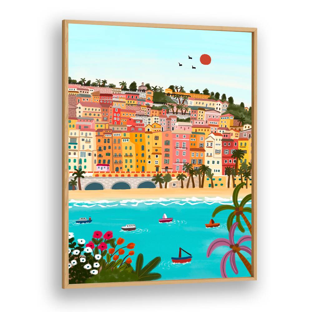 SEASIDE COLOR HARMONY , TRAVEL POSTERS