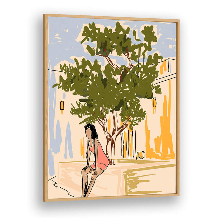 SERENE COURTYARD PAUSE , FASHION POSTERS