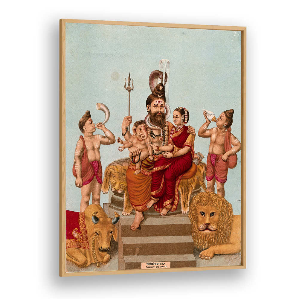 SHIVA ENTHRONED WITH HIS FAMILY