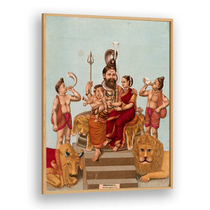 SHIVA ENTHRONED WITH HIS FAMILY