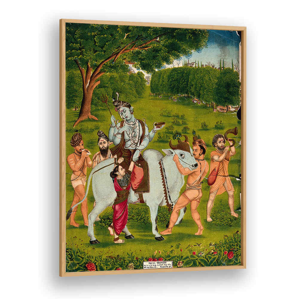 SHIVA MOUNTED ON NANDI