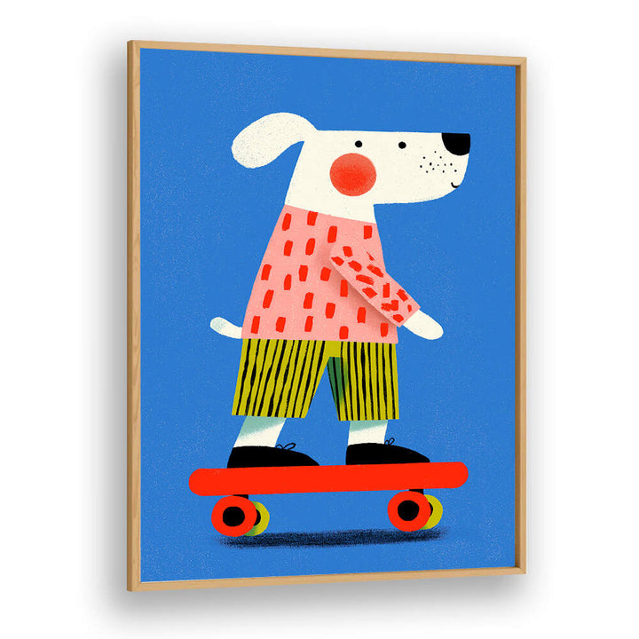 SKATING DOG , KIDS ROOM PAINTINGS