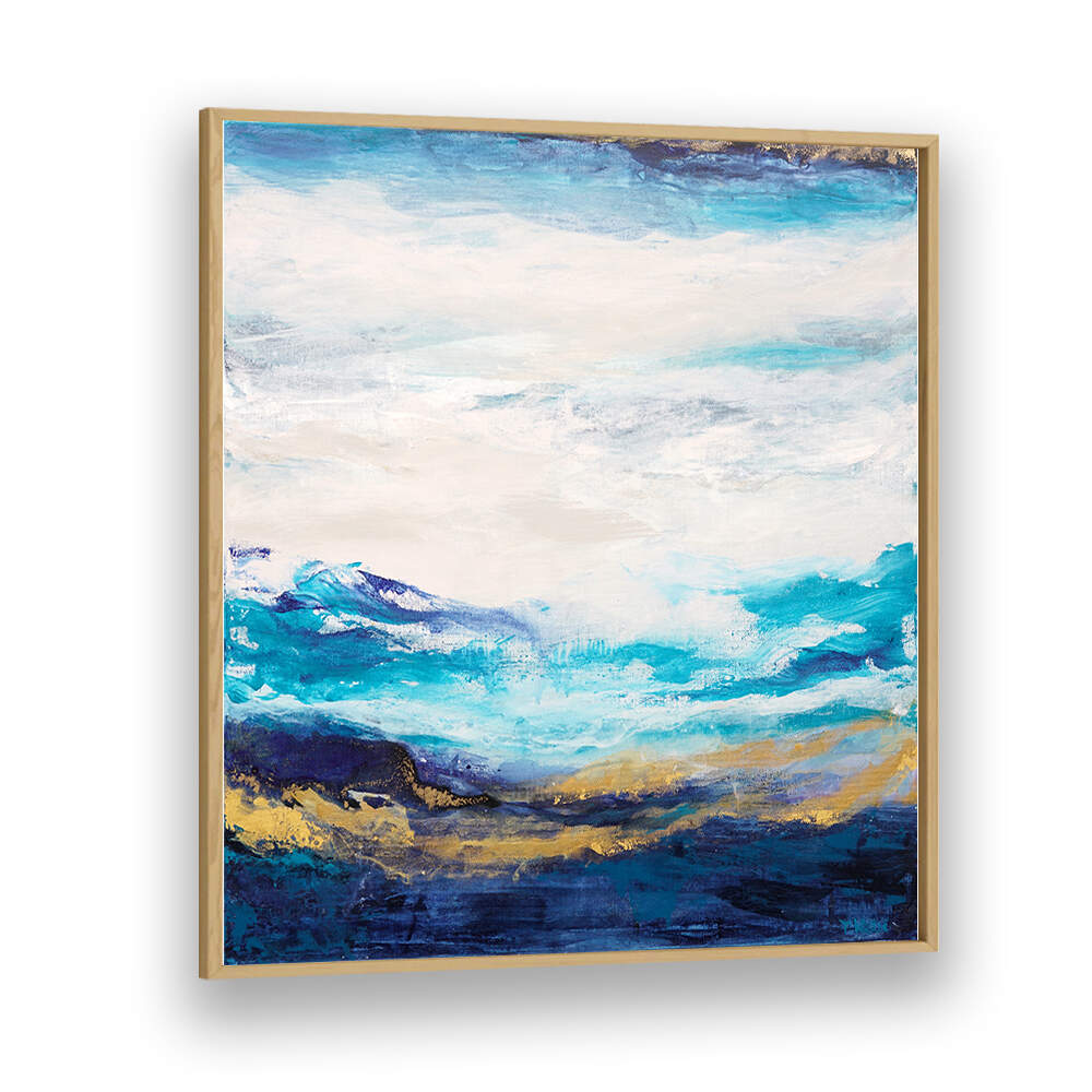 SOFT BLUE AND GOLDEN TONES