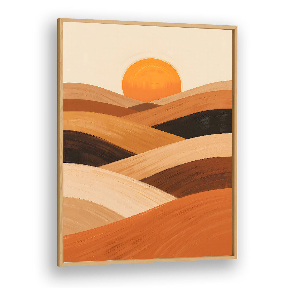 SOFT SAND WAVES AT SUNSET , LANDSCAPE PAINTINGS