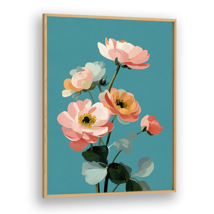 SOFT SPRING BOTANICALS , FLORAL FLOWER PAINTINGS