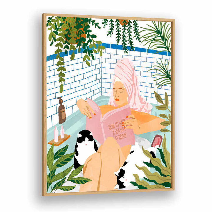 SPA DAY AT HOME , PORTRAITS & FIGURATIVE ILLUSTRATIONS