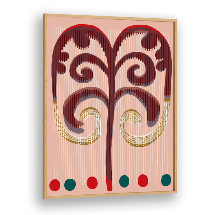 SPIRALING FRONDS , BOHO ART PAINTINGS