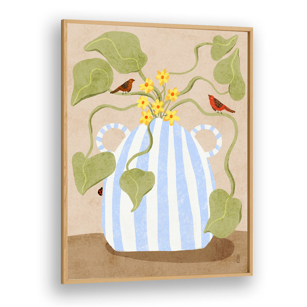 SPRING FLOWERS AND BIRDS