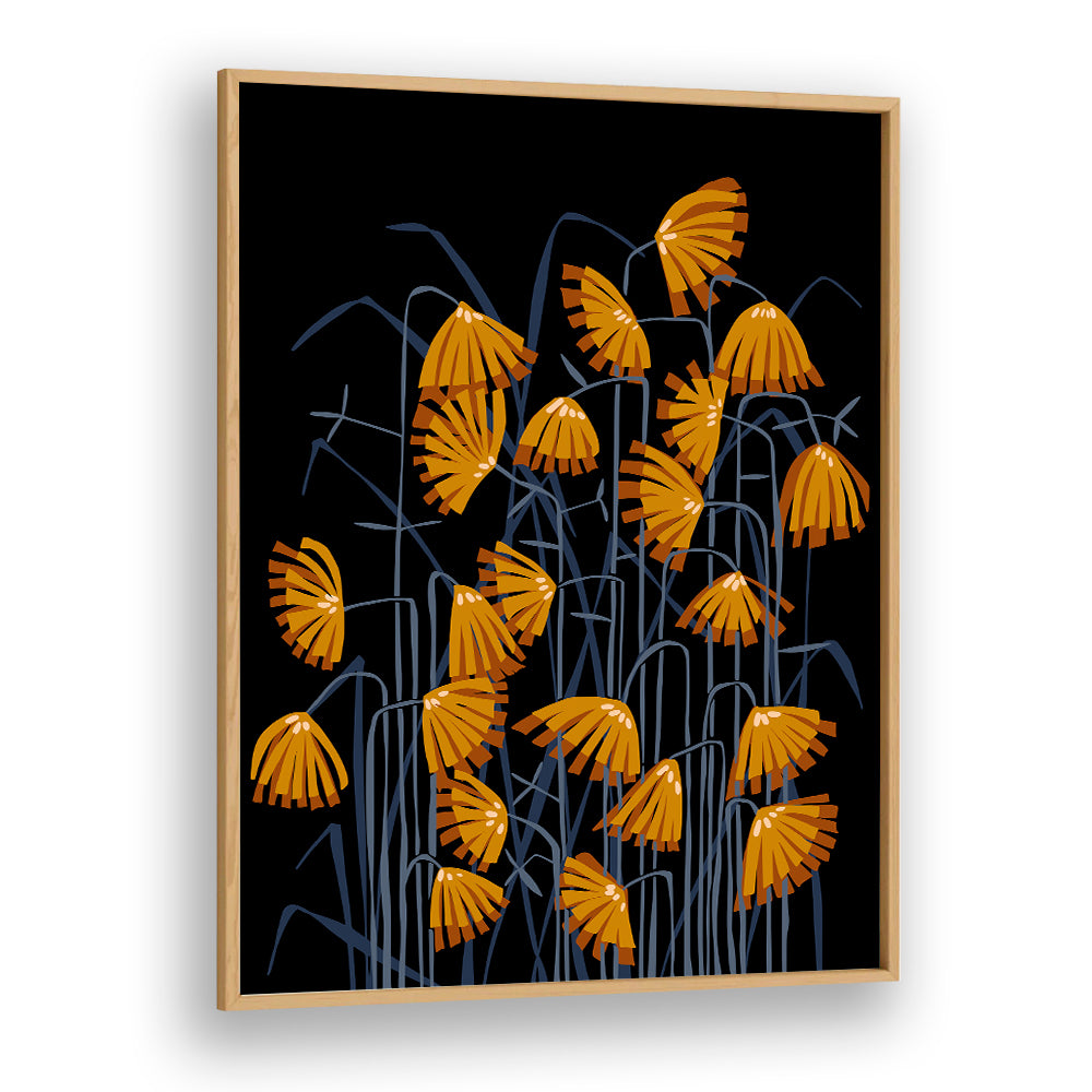 STYLIZED ORANGE REEDS