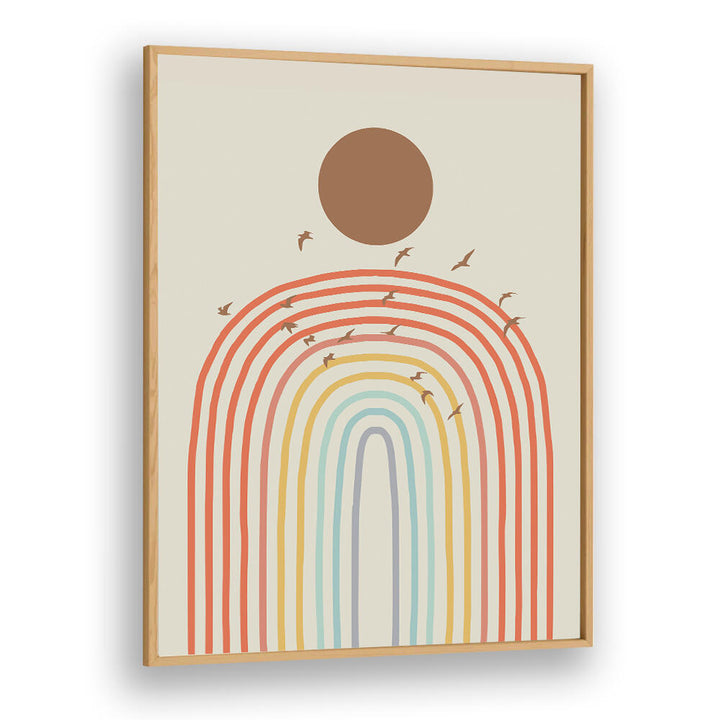 STYLIZED RAINBOW , BOHO ART PAINTINGS