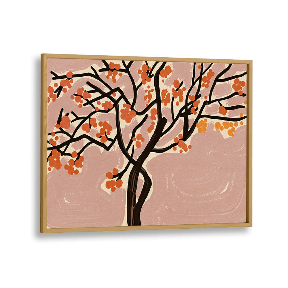 STYLIZED TREE , FLORAL FLOWER PAINTINGS
