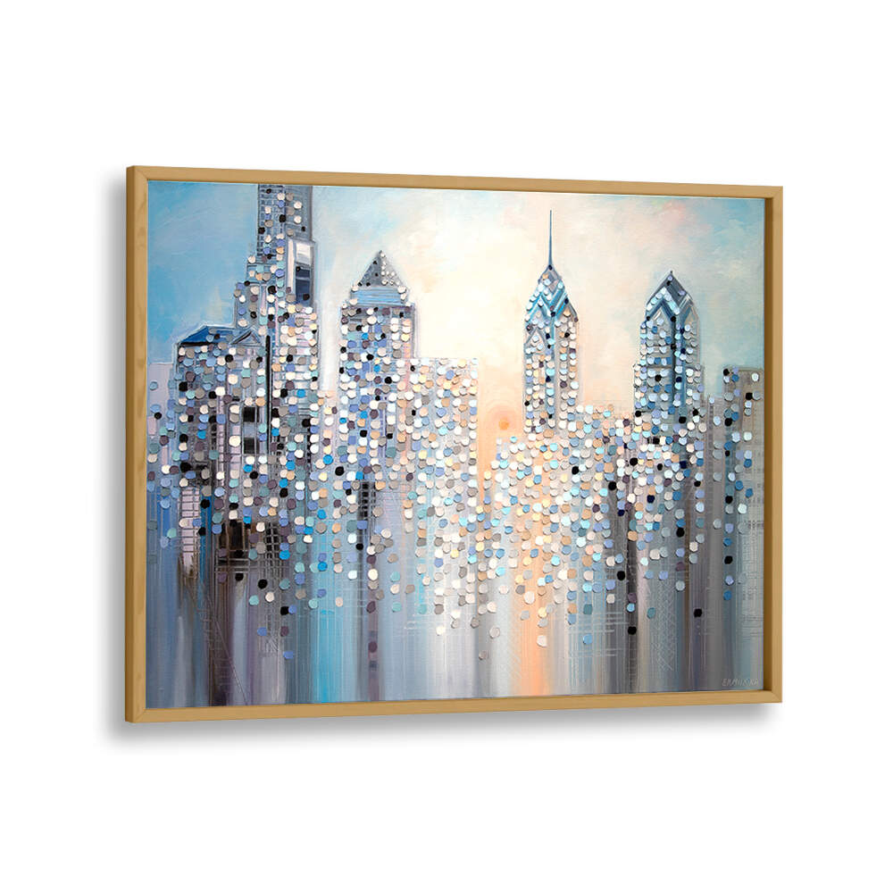 SUNRISE IN PHILADELPHIA , MODERN IMPRESSIONISM PAINTINGS