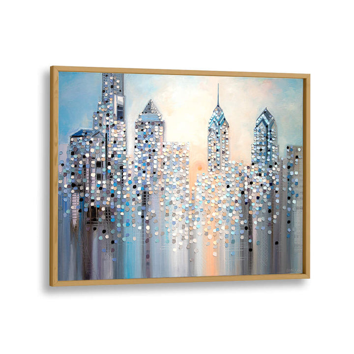 SUNRISE IN PHILADELPHIA , MODERN IMPRESSIONISM PAINTINGS