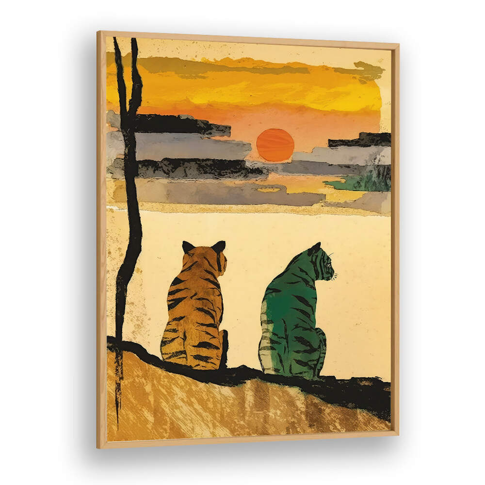 SUNSET COMPANIONS , ANIMAL PAINTINGS
