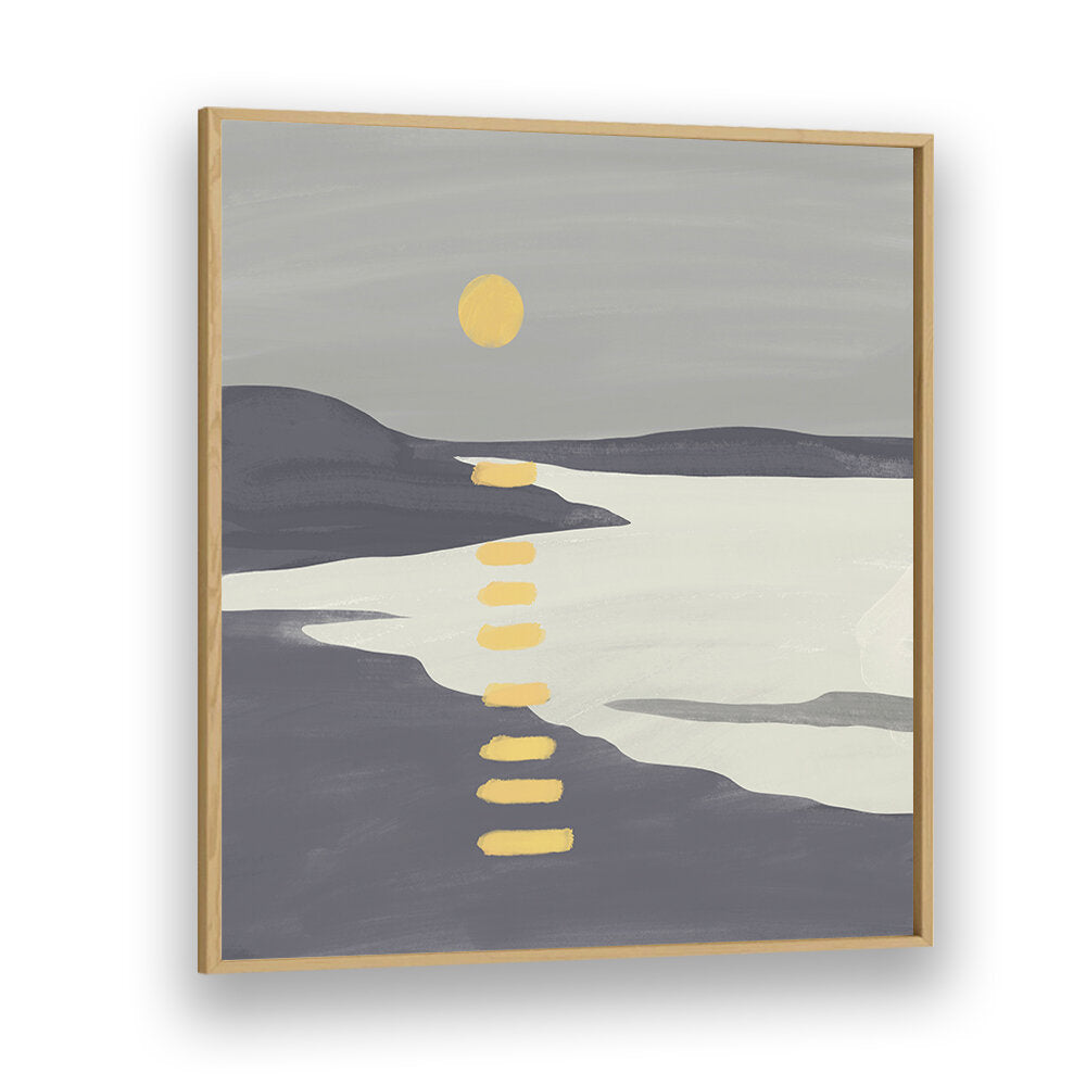 SUNSET OVER TRANQUIL LAKE , LANDSCAPE PAINTINGS