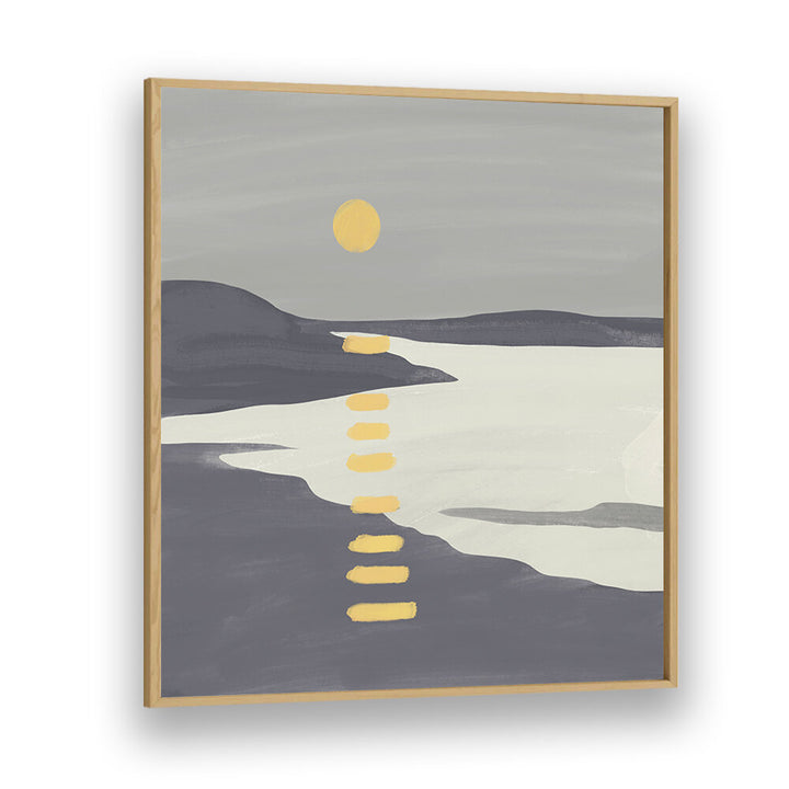 SUNSET OVER TRANQUIL LAKE , LANDSCAPE PAINTINGS