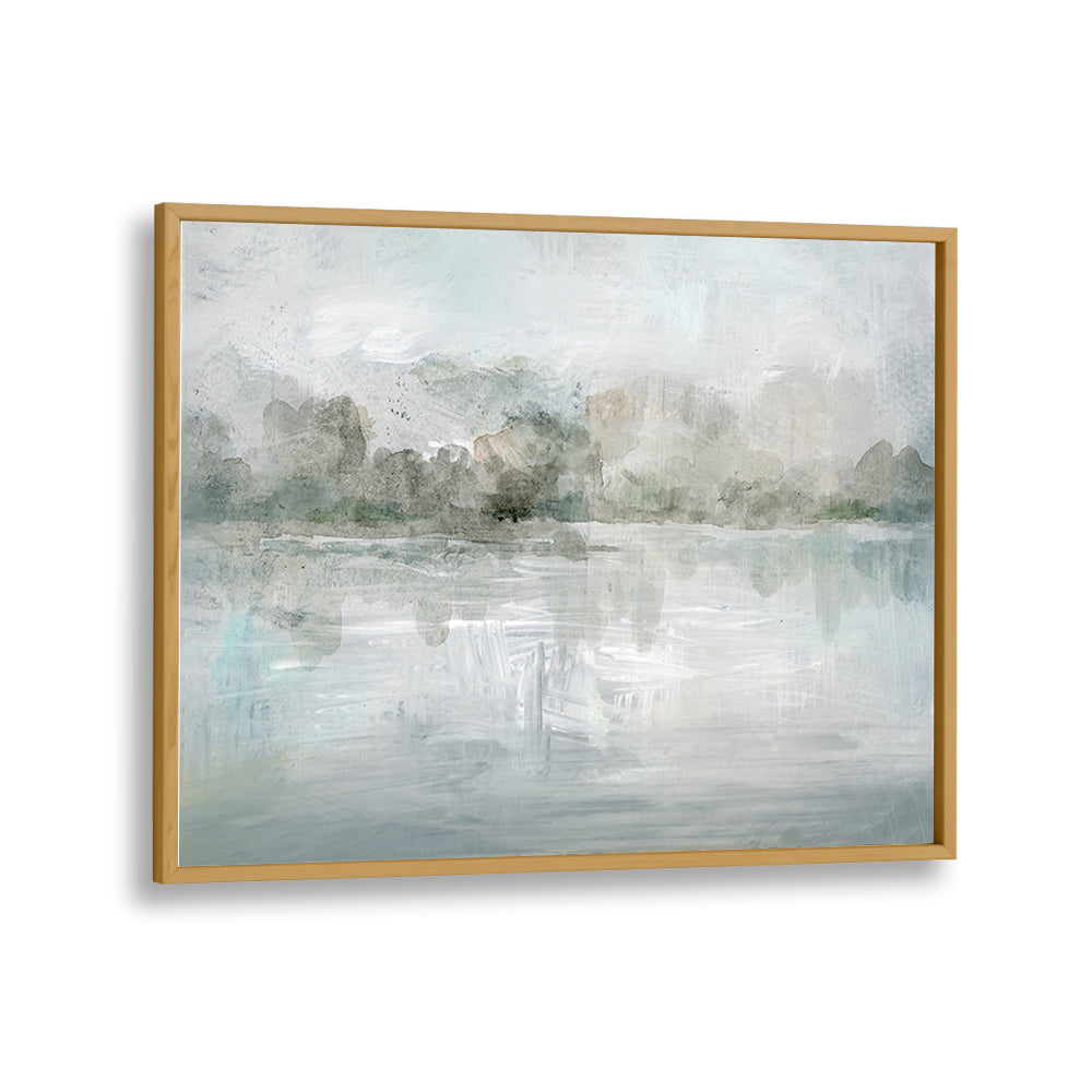 Serene artwork featuring a misty lake, perfect for tranquility in your space. Shop TRANQUIL MISTY LAKE, LANDSCAPE PAINTINGS.