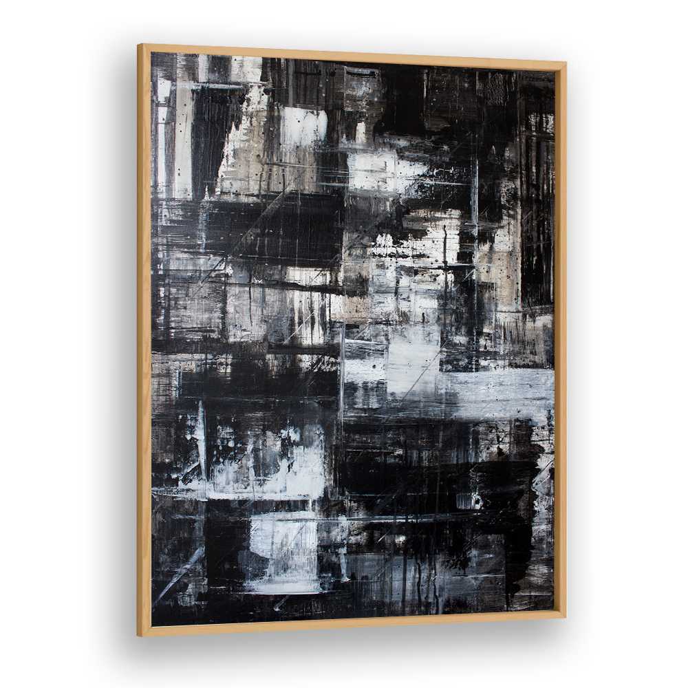 TEXTURED BLACK WHITE ABSTRACT