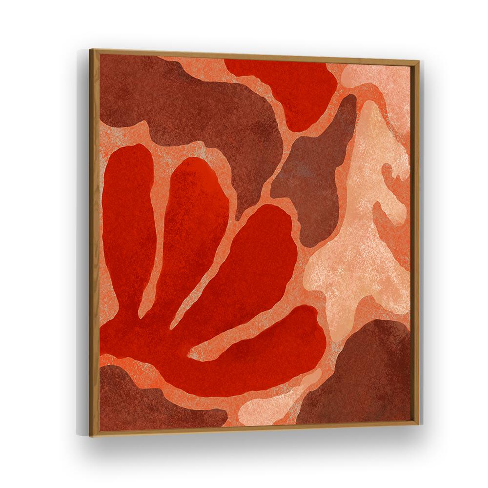 Stunning TEXTURES OF TERRA IV, ABSTRACT PAINTINGS featuring vibrant reds and earthy tones, perfect for any modern space.