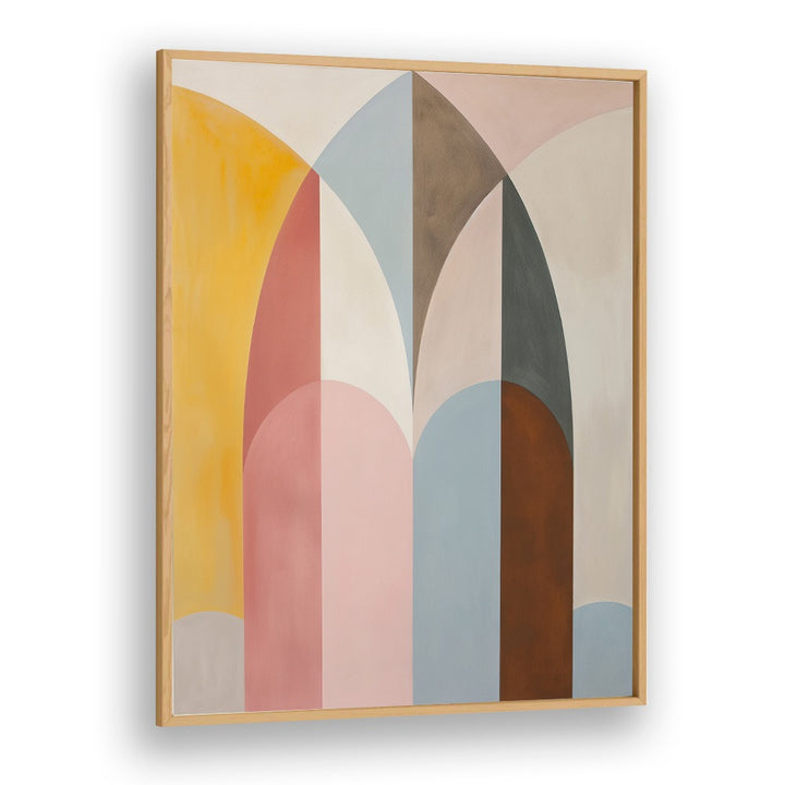 Stylish geometric art print, THE ARCH, showcasing soft colors and modern design for contemporary decor.