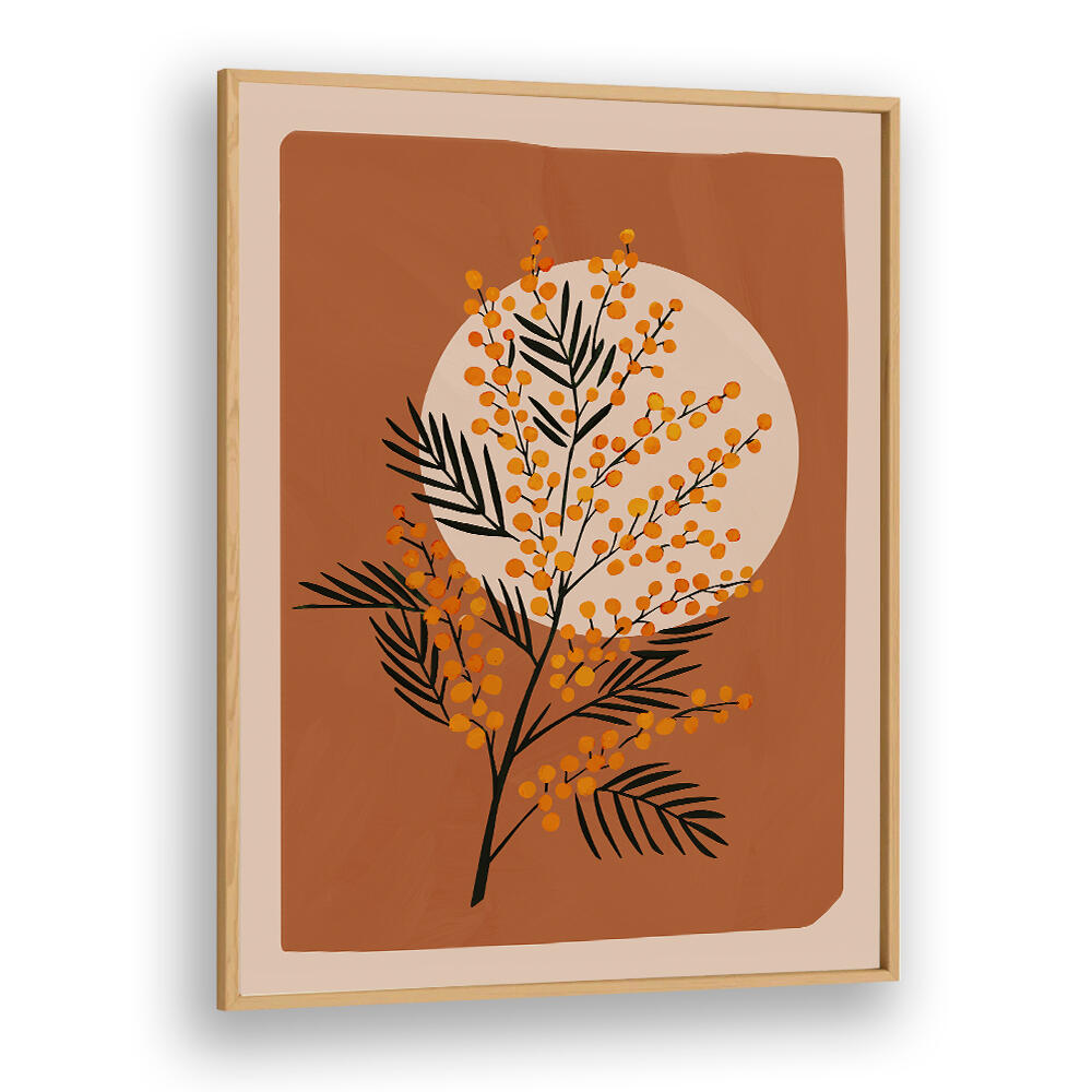 THE MIMOSA I , FLORAL FLOWER PAINTINGS