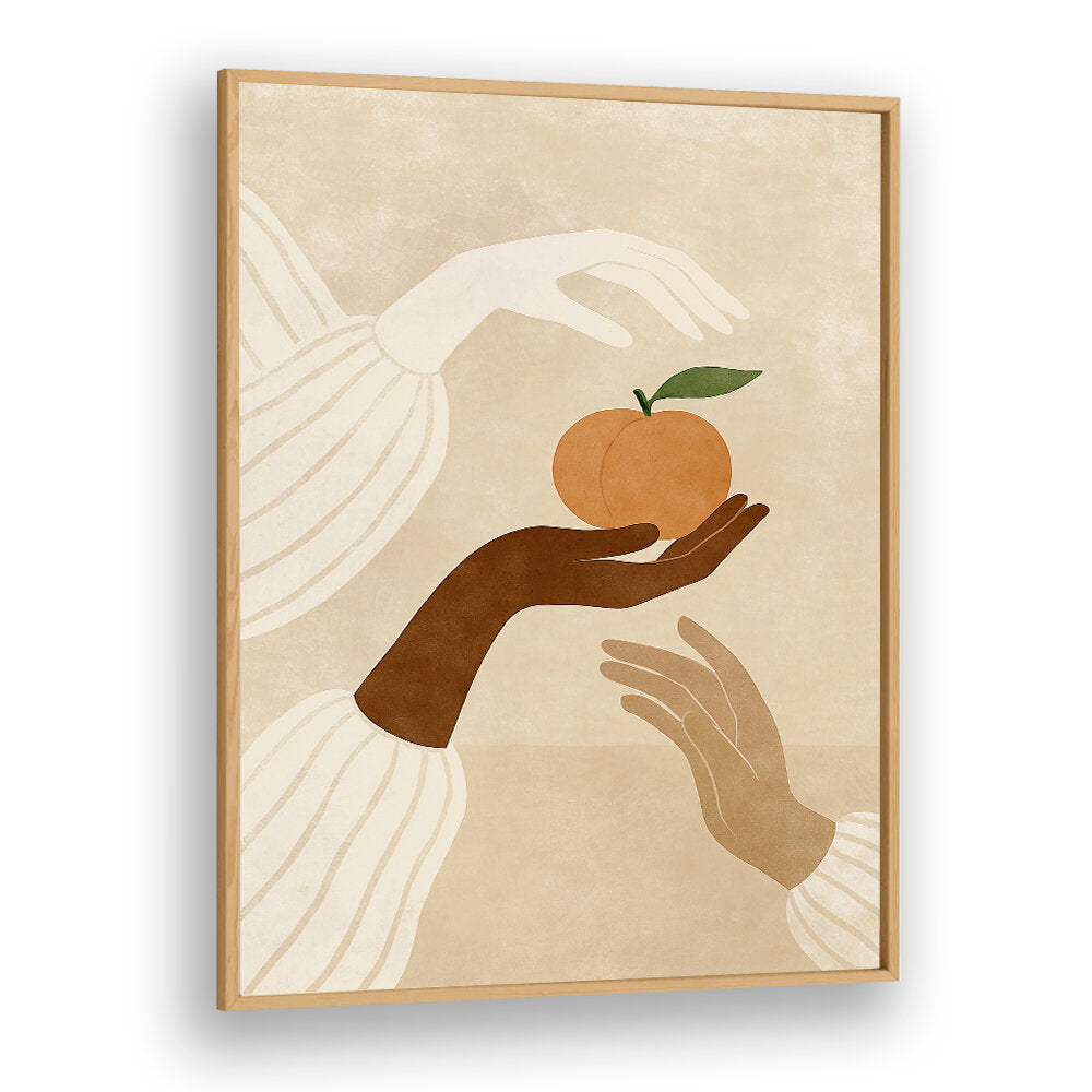 PEACH RITUAL , BOHO ART PAINTINGS