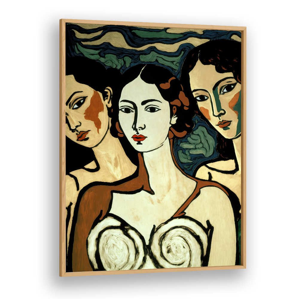 TRIO OF ELEGANCE , PORTRAITS & FIGURATIVE ILLUSTRATIONS