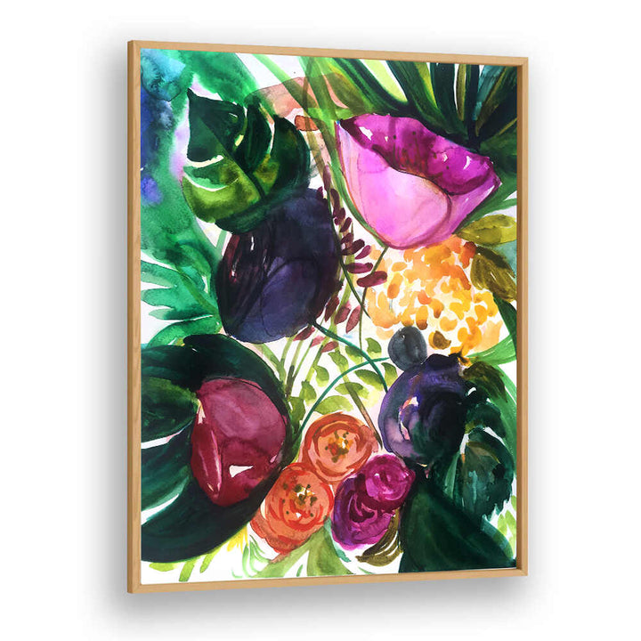 TROPICA I , FLORAL FLOWER PAINTINGS