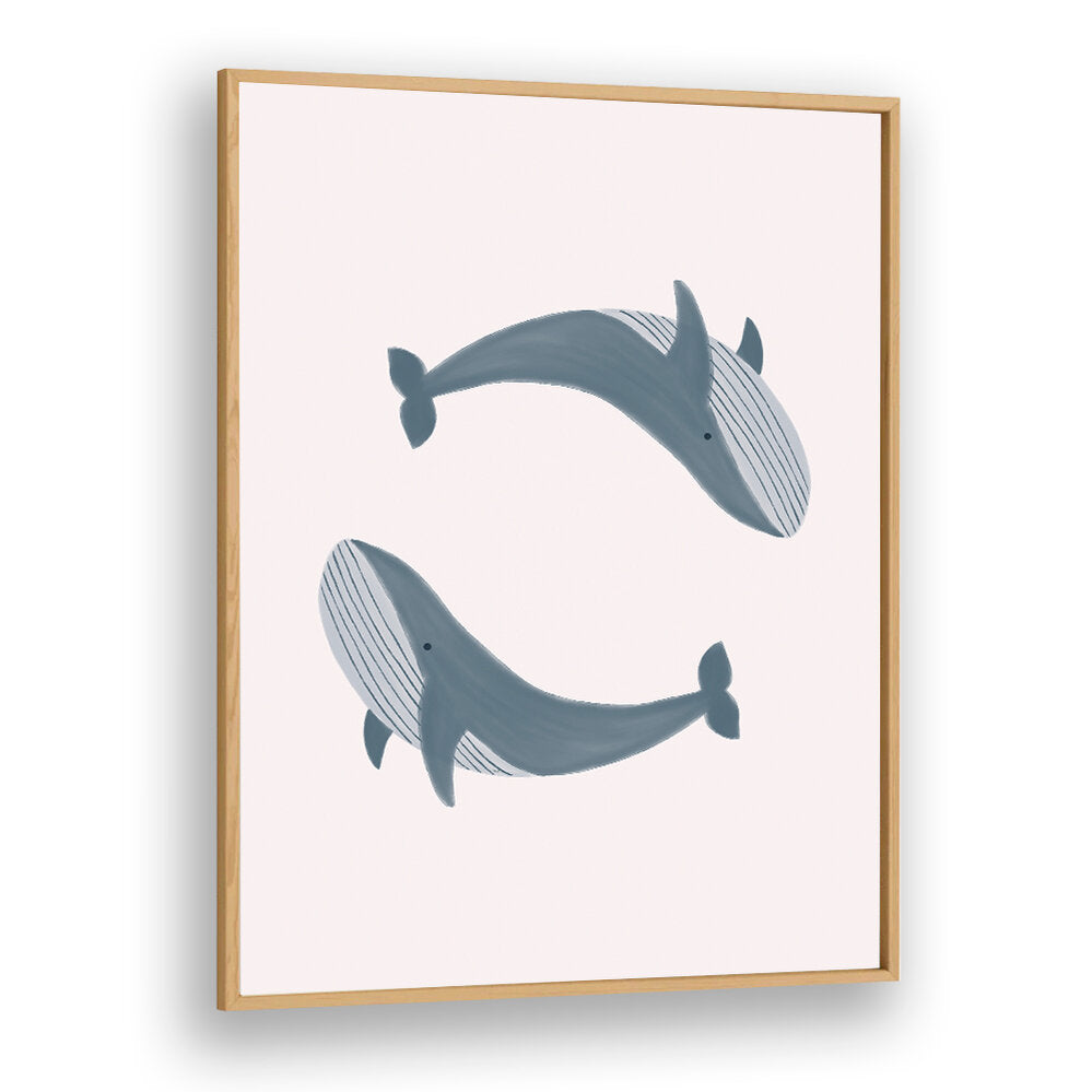 TWO WHALES , KIDS ROOM PAINTINGS