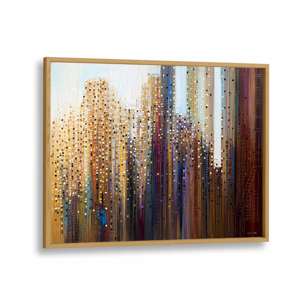 URBAN SKYLINE , MODERN IMPRESSIONISM PAINTINGS