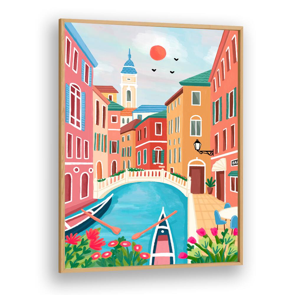 VENICE CANAL SUNRISE STROLL , TRAVEL POSTERS