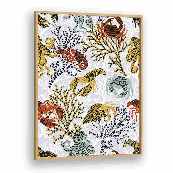 VIBRANT CORAL REEF, BEACH PAINTINGS showcase colorful marine life and coral, perfect for your coastal decor.