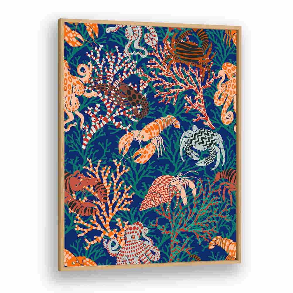 Colorful coral and sea life in the VIBRANT CORAL II, BEACH PAINTINGS create a serene coastal vibe for your home.