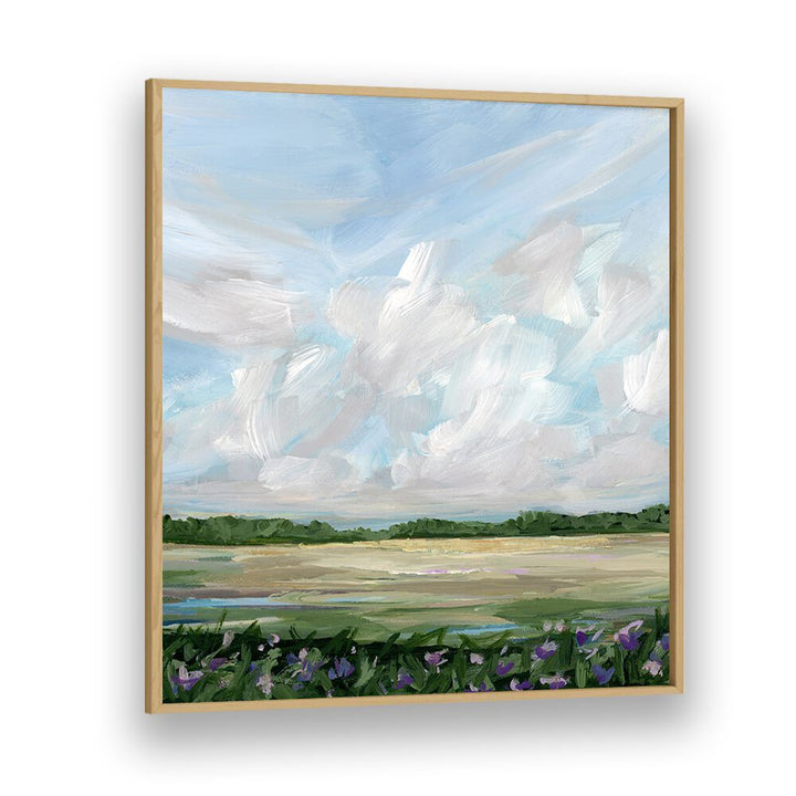 Vibrant landscape painting from the WIND & WILDFLOWERS collection, capturing nature's beauty and fresh air.