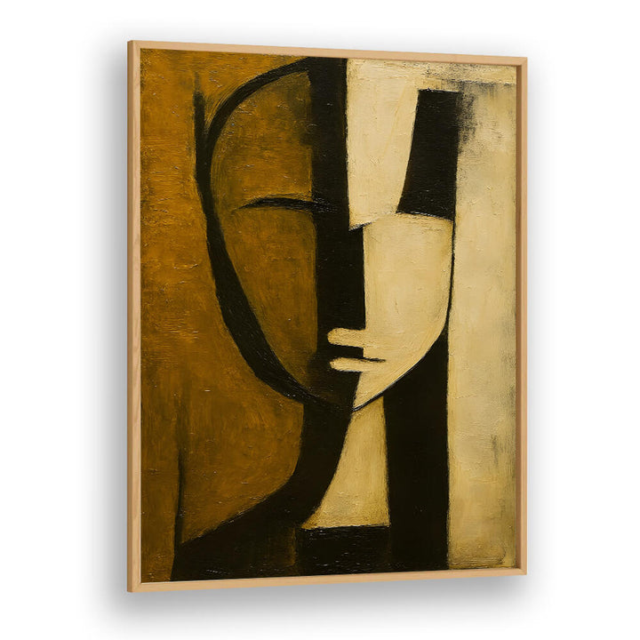 WATCHER BEHIND THE PILLAR , EXPRESSIONISM PAINTINGS